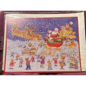 Advent Calendar RS Verlag Santa Claus Chris Kringle Has Glitter and Envelope